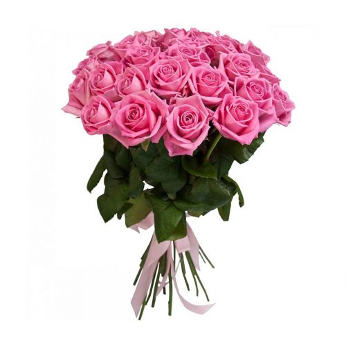 Купить 25 розовых роз с доставкой в Ялту