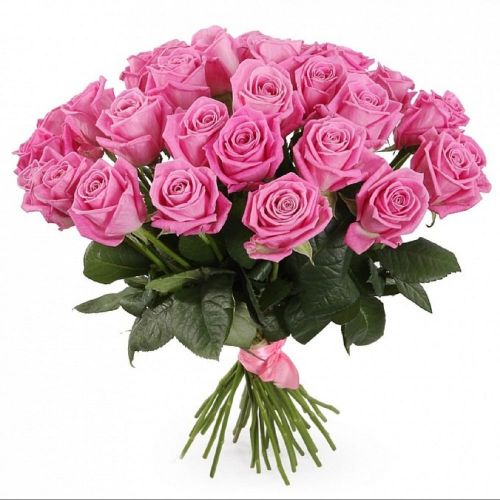 Заказать букет из 35-ти розовых роз с доставкой в Ялту